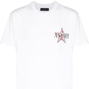AMIRI Paisley Star Cotton Jersey T-shirt In White